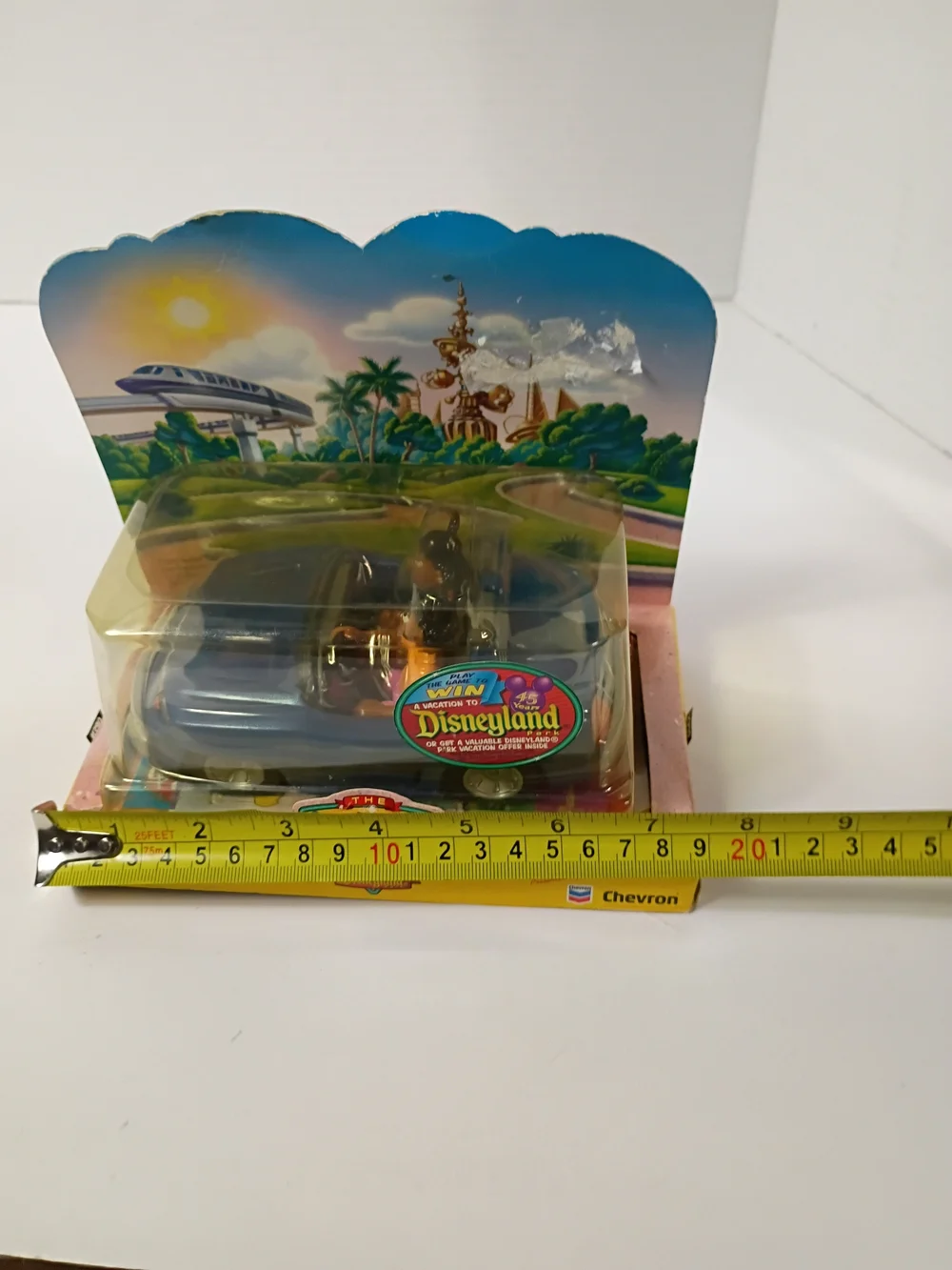 The Chevron Cars Autopia Cars Disneyland Retired - Stickers & Postcard 2000